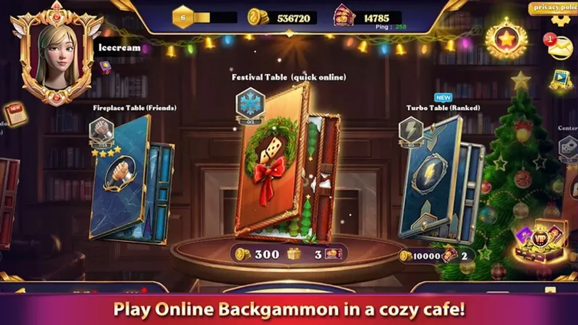 Cafe Backgammon: Board Game — Screenshots 1